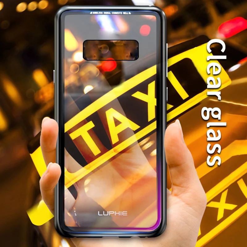 2019 для Galaxy S10 5G магнитный металлический бампер Samsung Note10 pro 4G с закаленным стеклом |