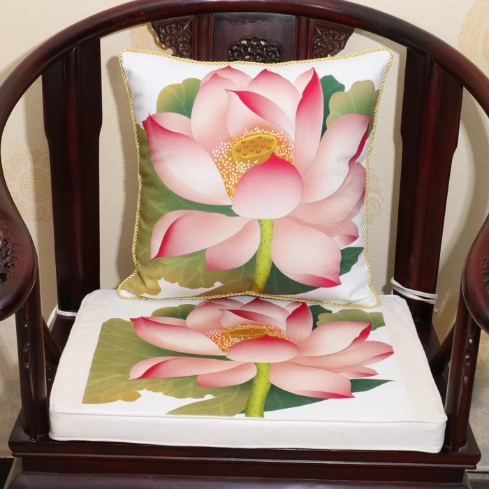 

Custom Thick Flower Bird Comfort Cushion Seat Pad Sofa Dining Chair Armchair Sit Mat Lumbar Pillow Luxury Home Decorative