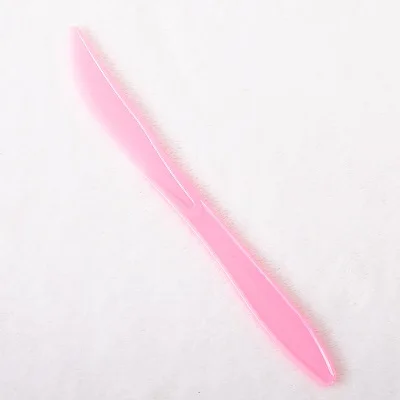 pink Knife 10pcs Синие розовые зубы тема детская вечеринка день рождения девочки мальчики одноразовые посуда бумажные тарелки и соломки салфетки для стаканчиков вечерние принадлежности - Цвет: pink Knife 10pcs
