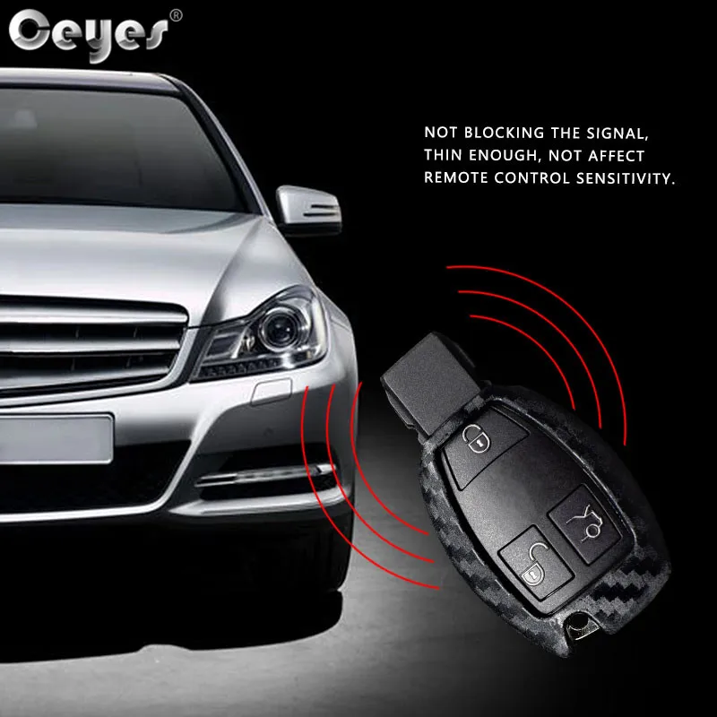 Защитный чехол для ключа из углеродного волокна Mercedes Benz C200 R350 CLA|Футляр