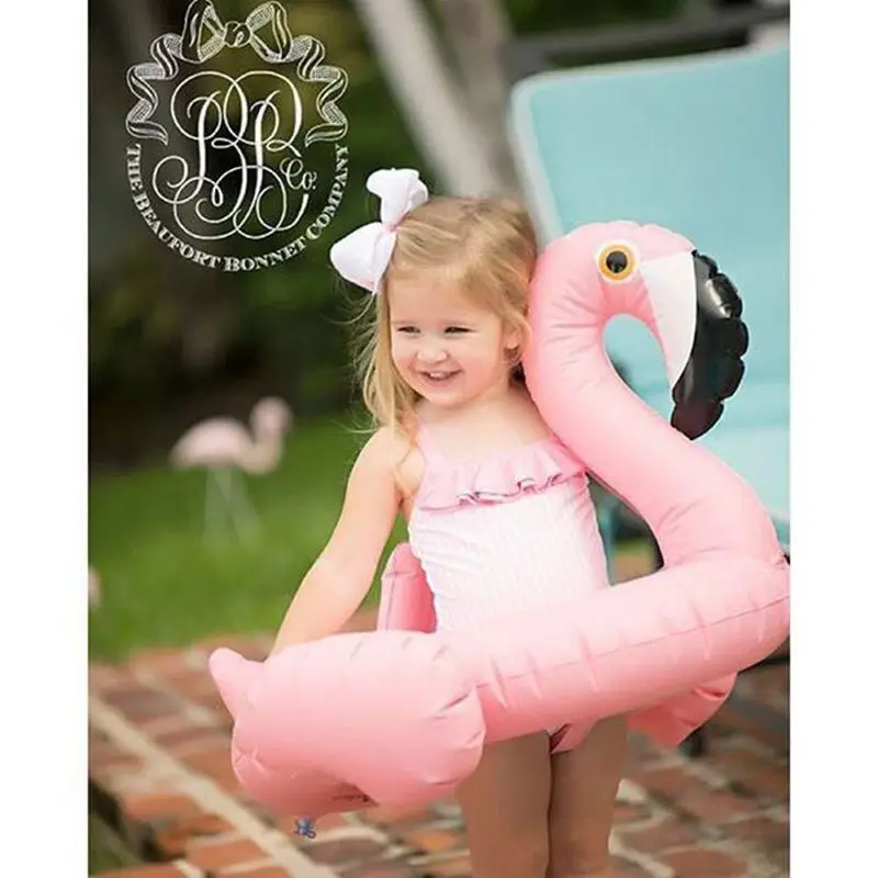 

2018 FlamingBaby Float Swimming Ring Seat Float Inflatable Fun Flamingo Float Pool Toy Baby Summer Water Kids Swimming Ring