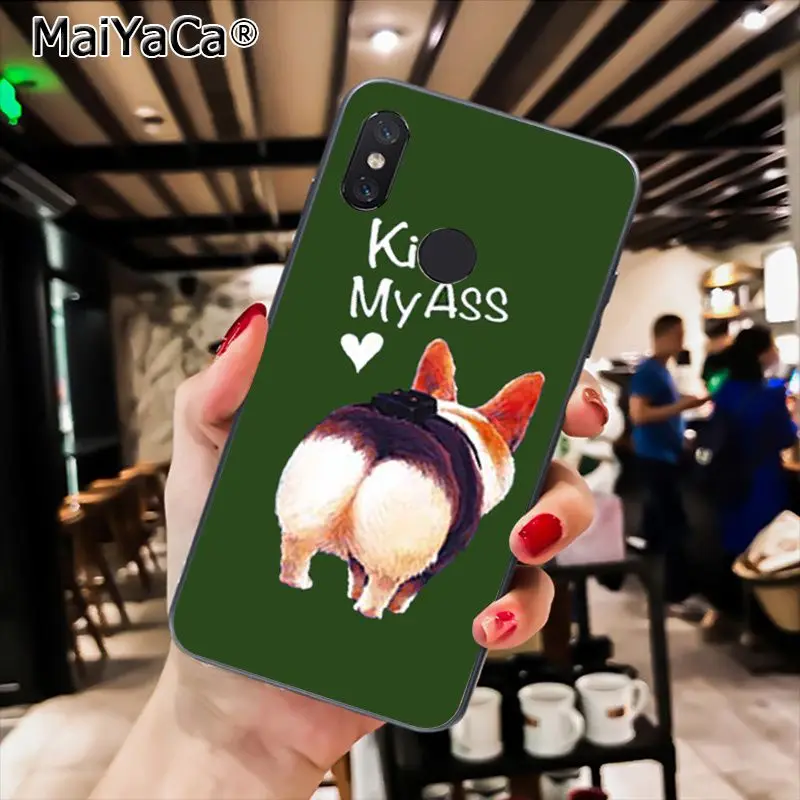 A12 MaiYaCa пикантные Пёс из мультфильма член супер милые корги чехол для телефона для Xiaomi Redmi8 4X 6A S2 7A 5A Redmi 5 5Plus Note5 7 Note8pro - Цвет: A12