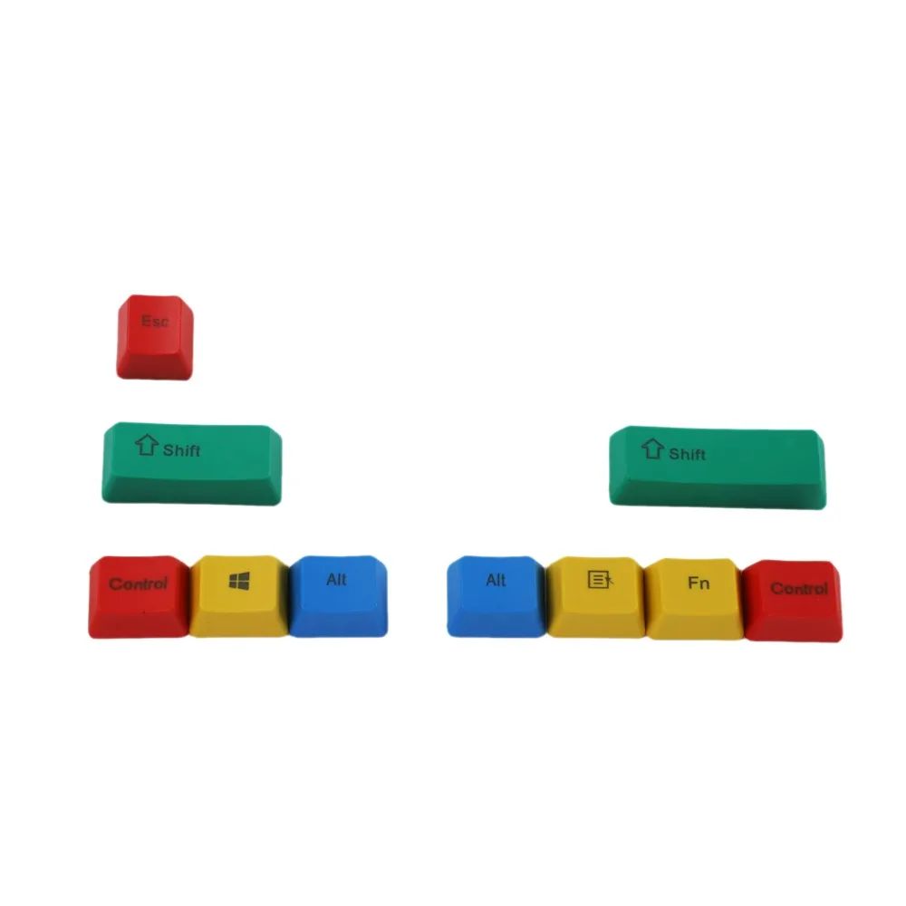OEM профиль PBT RGBY CMYK модификаторы 10 клавиш с лазерной гравировкой, брелки Mac для Cherry MX механическая клавиатура