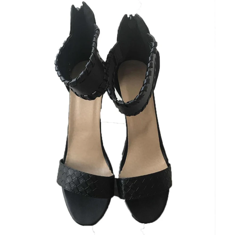 Летние Стиль женские сандалии на высоком каблуке туфли пикантные с открытым