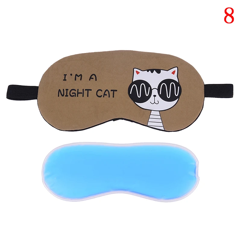 1 шт. маска для глаз с рисунком мягкий чехол сна и путешествий защита отдыха