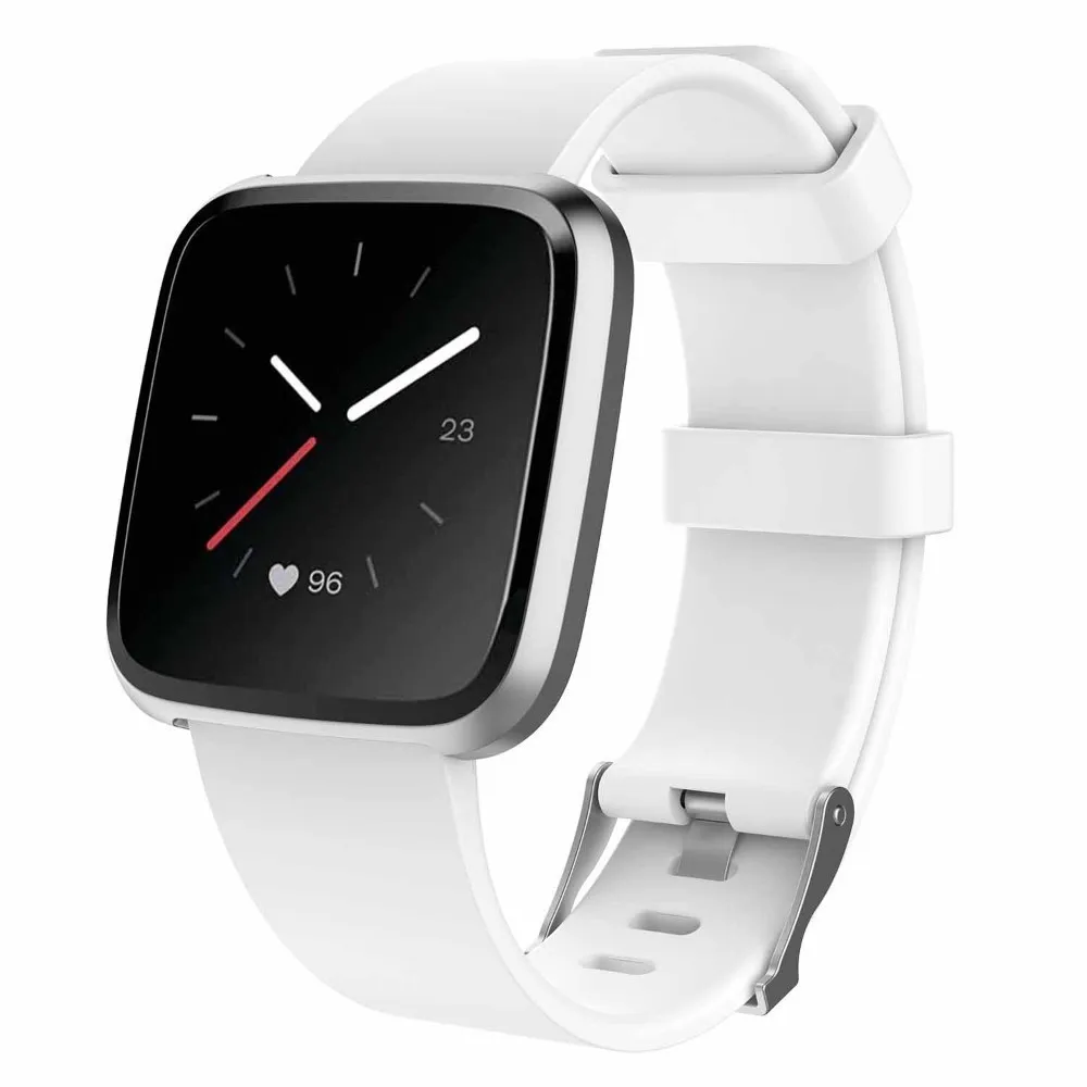 White Coolaxy ремешок для Fitbit Versa/Versa Lite ремешок для Fitbit Versa Edition силиконовый сменный Браслет для Fit Bit Versa, ремешок - Цвет: White