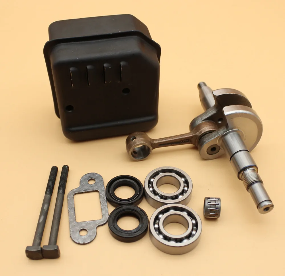 10 мм коленчатый вал подшипника сальник глушитель Болт Комплект подходит STIHL MS170