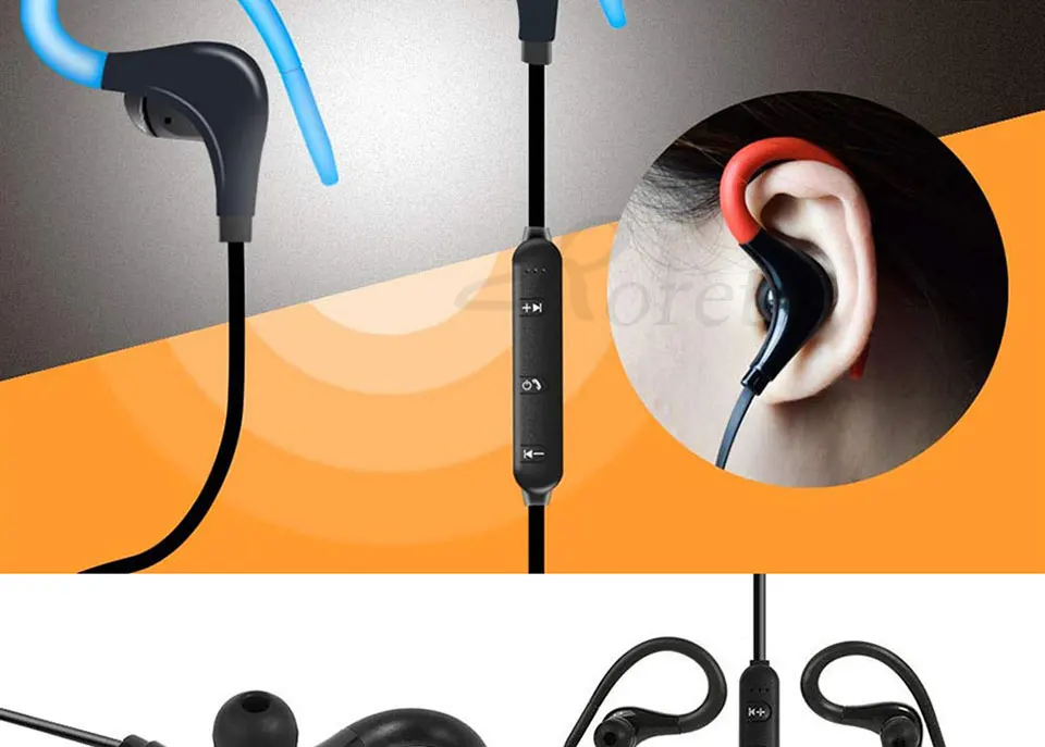 Roreta BT7 Mini Wireless Bluetooth Earphone Handsfree Call Stereo Headset With Mic Ear-hook Sports Earphones For iPhone XR