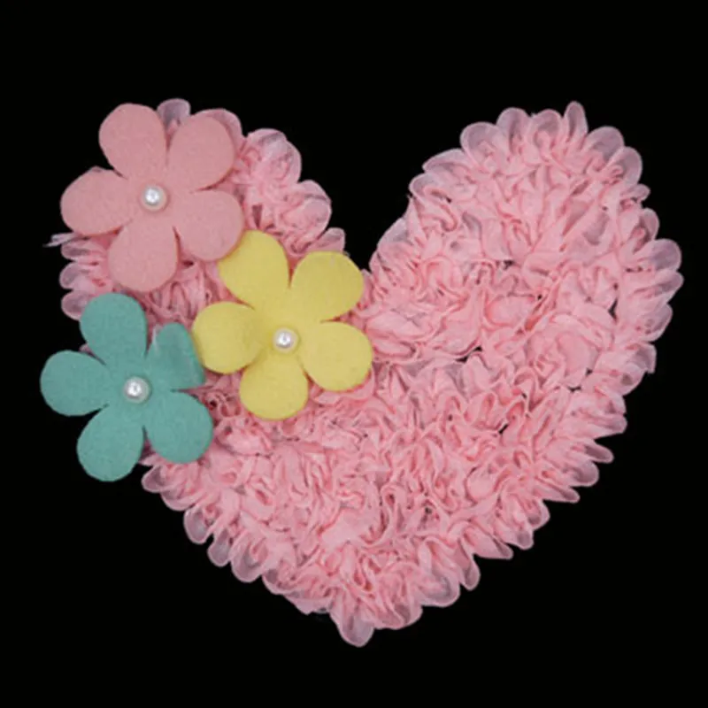 Вышитая швейная нашивка для одежды девочек 8 см куртка с нашивкой сердечко