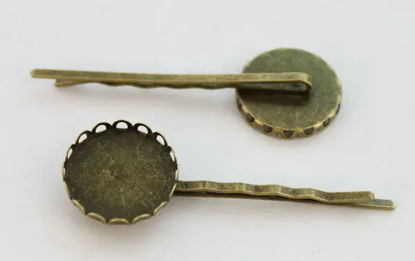 Бесплатная доставка 30 шт. Φ 20 мм настройки кабошона заколки невидимки для волос