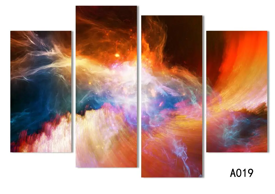 Бесплатная доставка 4 шт. большой холст искусство дешевые современные