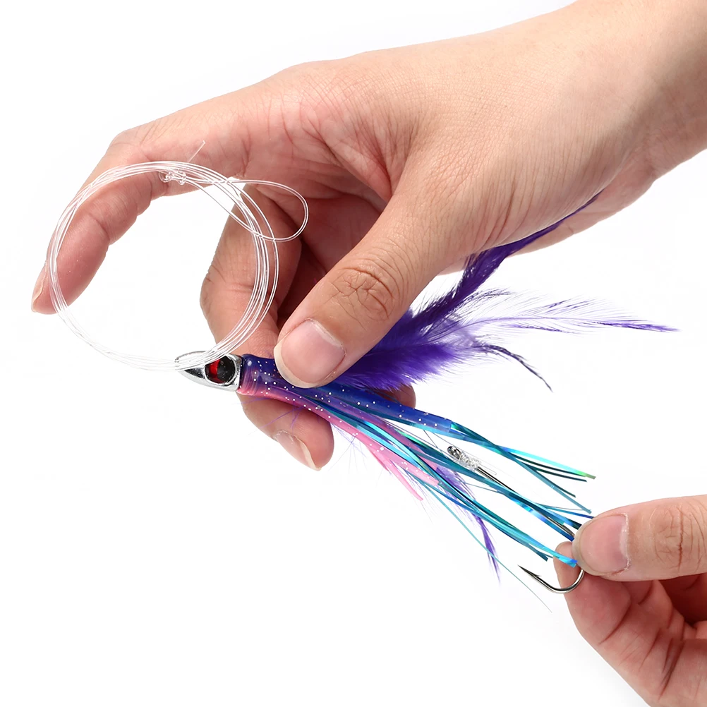 Мягкая приманка с юбкой из смолы для троллинга тунец осьминог большая игра