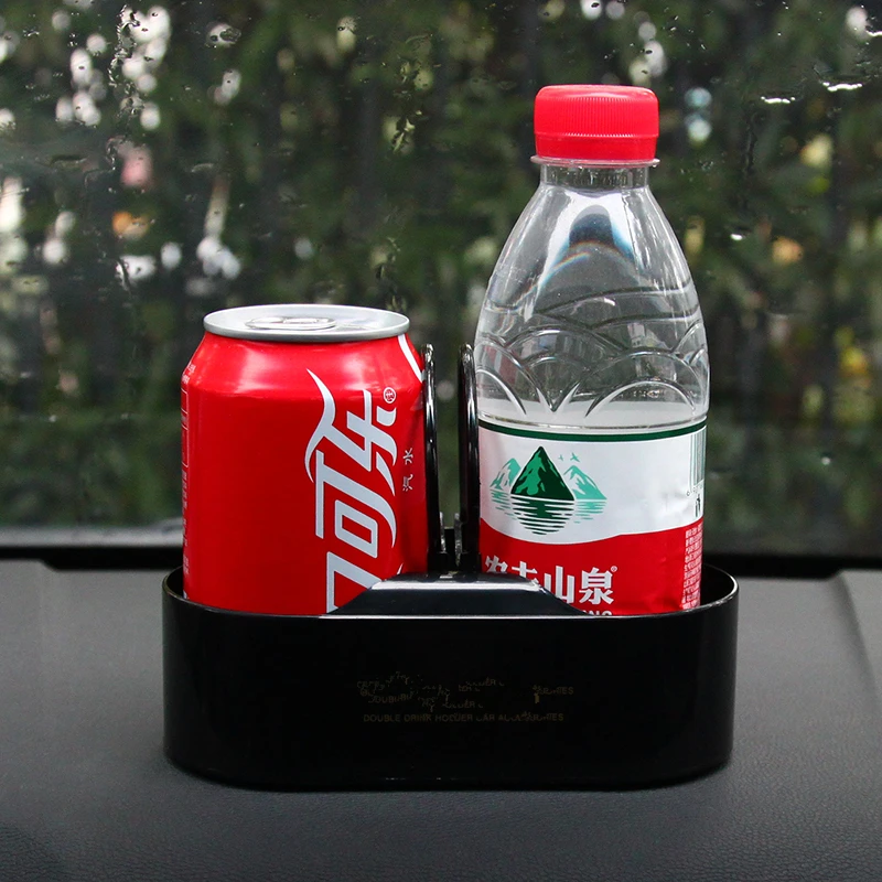 

Многофункциональный портативный автомобильный держатель для напитков с двумя отверстиями, интерьерный автомобильный органайзер, подстав...