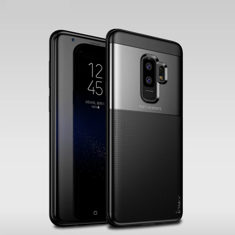 Black Для samsung S9 Plus Чехол IPAKY S9 Note 9 S10e PC Гибридный Силиконовый защитный чехол мягкий чехол для samsung Galaxy S10 Plus чехол - Цвет: Black