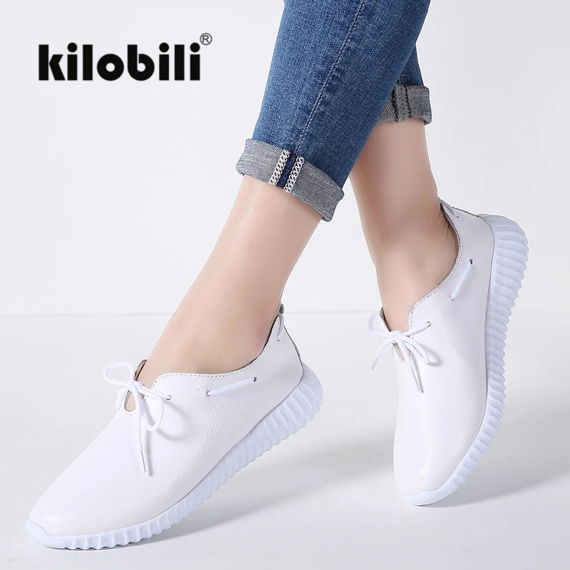 Туфли kilobili женские из натуральной кожи винтажные на шнуровке повседневная обувь