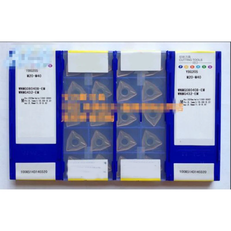 

10pcs WNMG080408-EM YBG205 WNMG432-EM YBG205