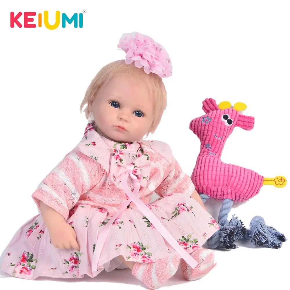 Милая кукла KEIUMI 43 см Reborn Baby Doll золото мохер 17 &quotкуклы для новорожденных модная