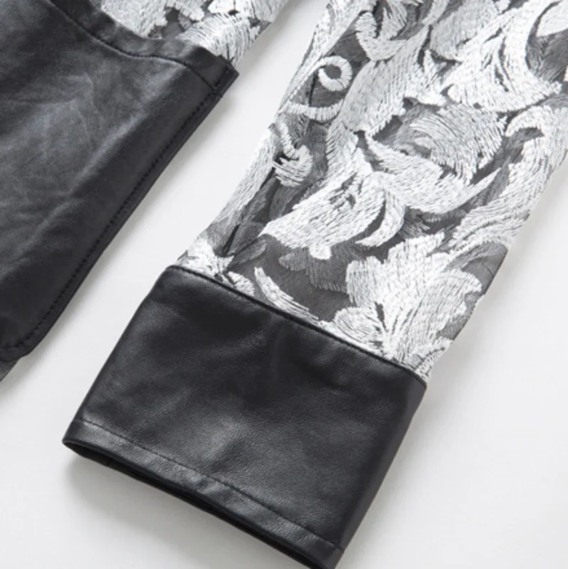 LANMREM/платье из овечьей кожи с длинными рукавами и вышивкой повседневное модное