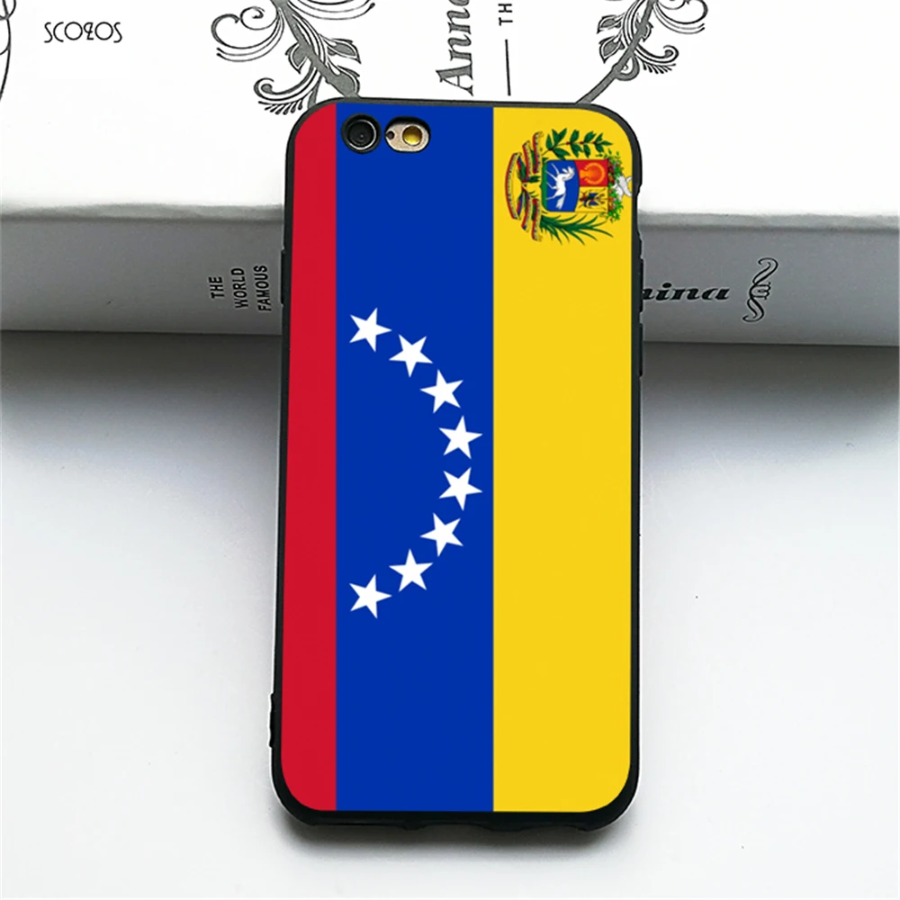 SCOZOS флаг Венесуэлы Винтаж Силиконовые чехол для телефона мягкий Iphone 5 5S Se 6 7 8 S