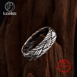 S925 Стерлинговое Серебро ручной работы кольцо Античные тайские серебряные мужчин женщин мужчин пары хвост кольцо оптом
