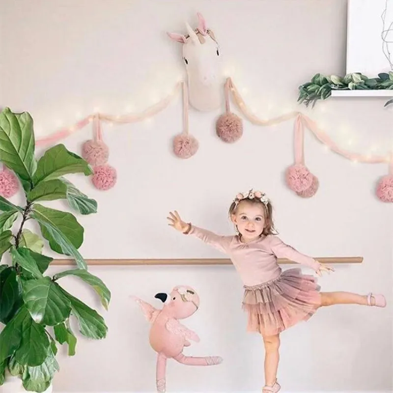 INS палатка москитная сетка шар из пряжи нордическое украшение для детской