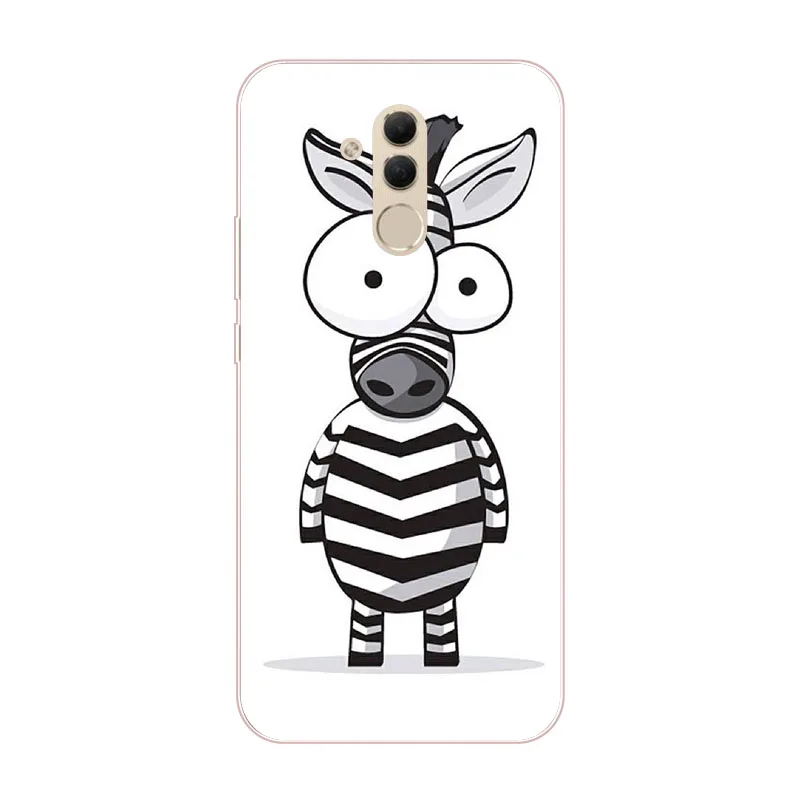 huawei mate 20 lite Case Silicon Painted animals Painting Soft TPU Back Cover for Protect Phone cases shell |