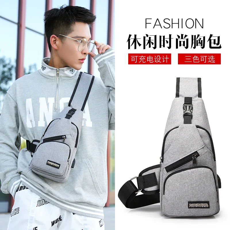 2019 Новое поступление мужской сумки на плечо зарядка через usb Crossbody Для мужчин Anti