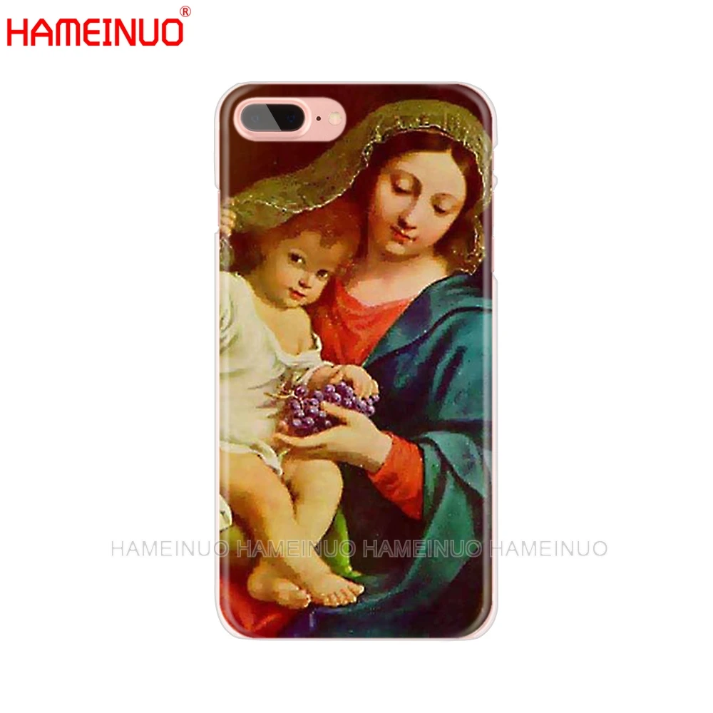 HAMEINUO Дева Мария христианские рождественские Чехлы для сотового телефона iphone X 8 7 6