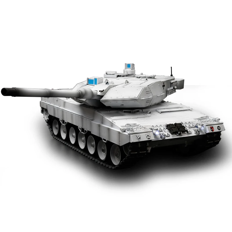 1:16 обновленная версия 6,0 Радиоуправляемый Танк немецкий Леопард 2A6 Дистанционная модель танка Звездочка 3989-1 инфракрасный боевой танк детская игрушка - Цвет: Snow Edition