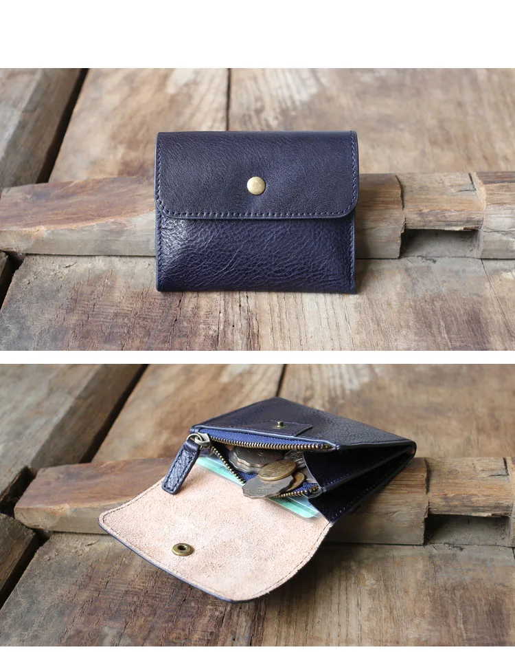 AETOO ручной работы, кошелек для монет, повязка на голову из кожи растительного дубления, Набор монет для мужчин и женщин, ретро мини кожаный бумажник для карт, маленький кошелек Tid
