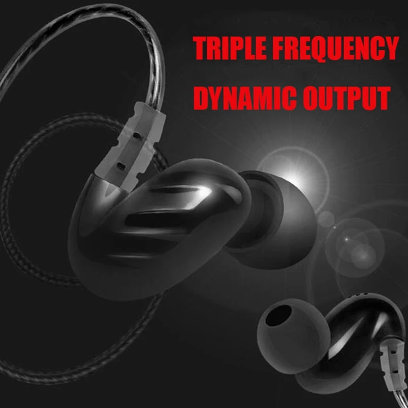 Icoque Проводные вставные наушники с микрофоном Hifi для iPhone samsung Xiaomi PC MP3 спортивные 3 5