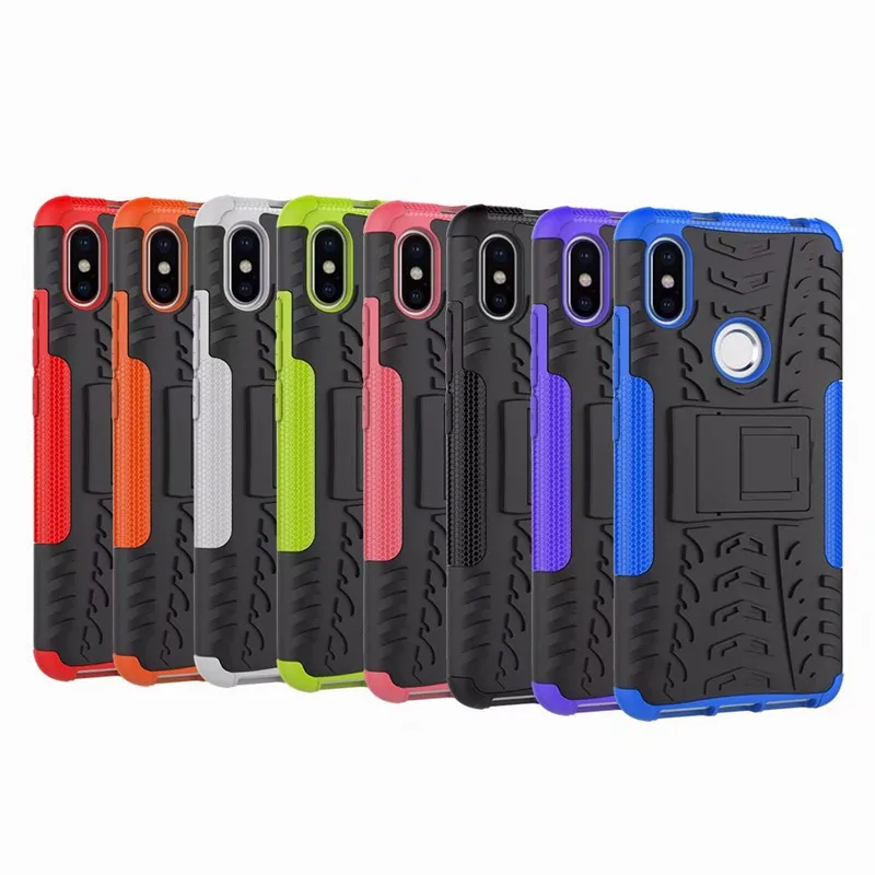 Thouport Stand Case For Xiaomi Redmi Note 7 Pro 7A Note7 ShockProof Hard Cases Silicone +PC Cover 6 Hybrid | Мобильные телефоны и