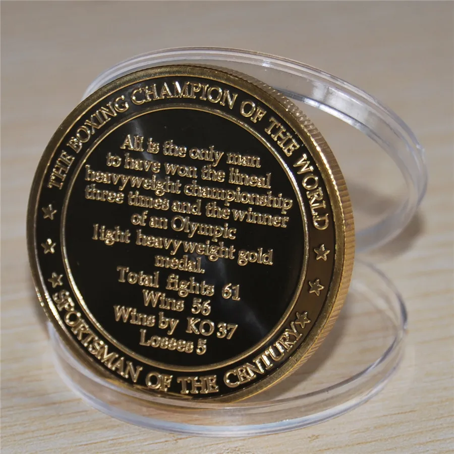 Золотая монета 2016 США король бокса Мохаммеда Али 10 шт./лот бесплатная доставка|us