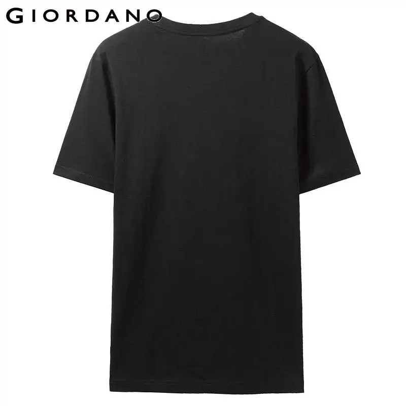 Giordano мужской Натуральный хлопчатобумажный трикотаж Henley с коротким рукавом имеет