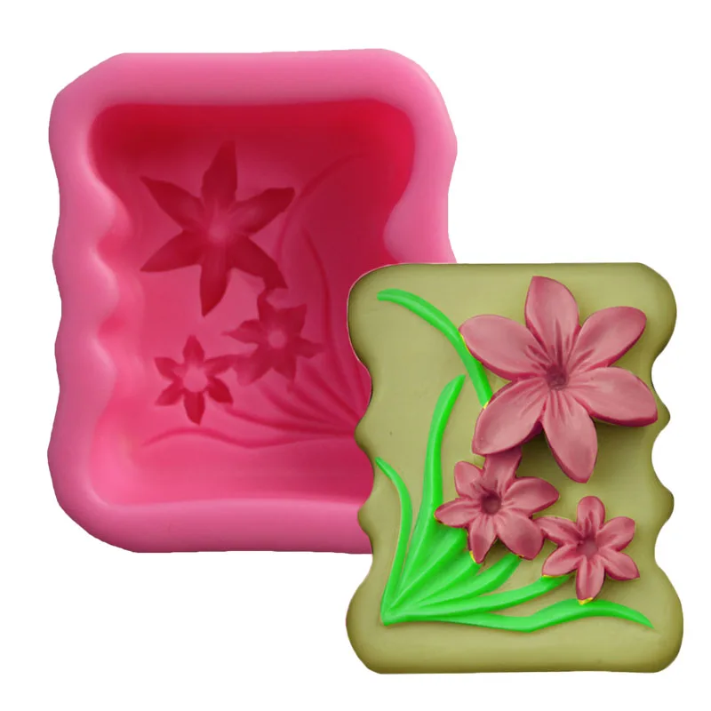 DIY ручной работы Нарцисс силиконовая форма для торта мыло шоколадный пудинг желе