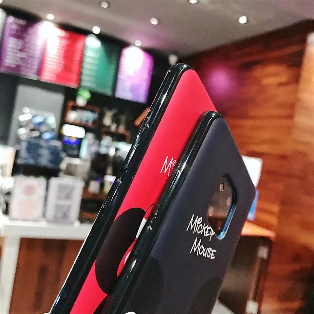 С Микки Маусом и Минни Маус комплект Мышь чехол для телефона Samsung Galaxy S8 S9 S10 плюс