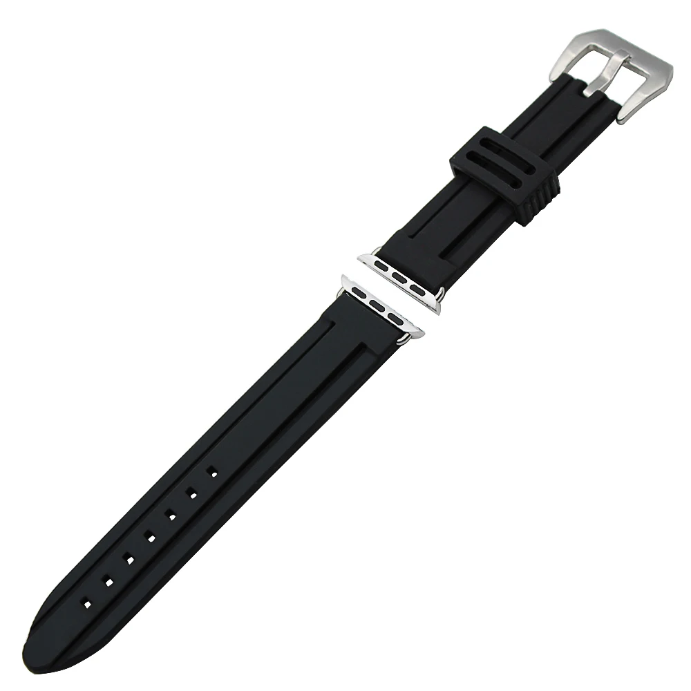 Ремешок резиновый из нержавеющей стали для iWatch Apple Watch 38 мм 42 мм|steel strap|steel broadswordstrap