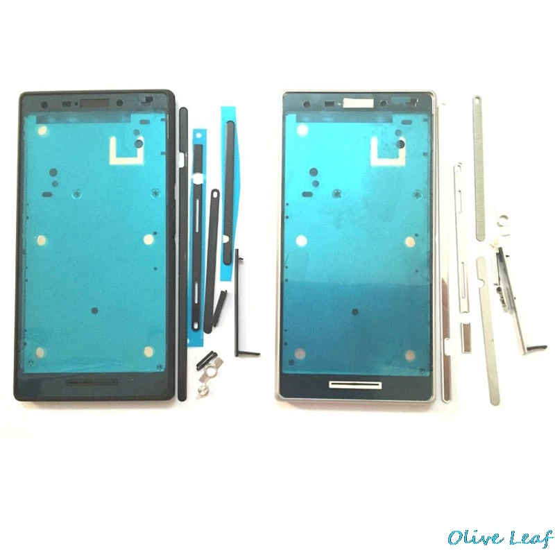 Передняя Лицевая панель для sony Xperia M2 D2303 D2305 передняя корпуса рамка ЖК панели