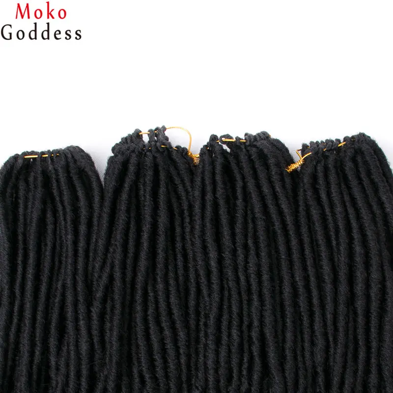 Mokogoddess 5 шт./партия короткие вязаные плетеные волосы 14 &quotGoddess Locs искусственные