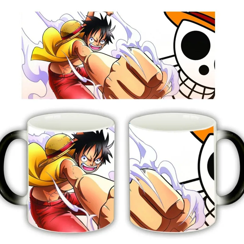 Аниме One Piece Luffy Heat чашка для кофе меняющая цвет подарок | Дом и сад