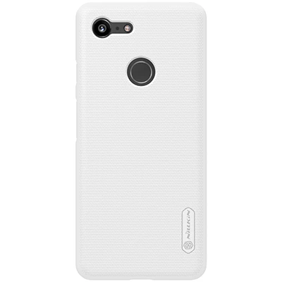 Белый Чехол для Google Pixel 3/Google Pixel 3 XL NILLKIN Супер Матовый Защитный матовый жесткий чехол-накладка из поликарбоната, Подарочный держатель для телефона - Цвет: Белый