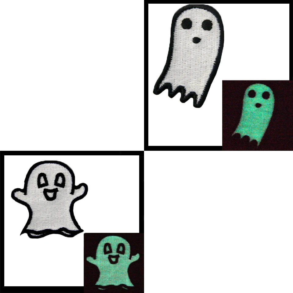 Нашивки Embird экологичные Светящиеся в темноте нашивки Ghost ручной работы 3D утюжок