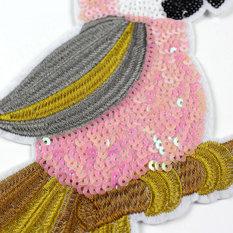 Блестки материал Модная вышивка нашивка аппликация Одежда Футболка DIY Бусины