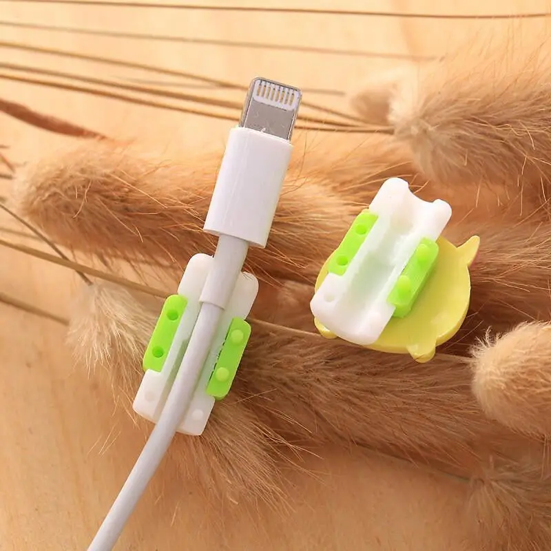 Cartoon Cable Protector for iphone Xr X XS Max Case cable Winder Cover Organizer For Huawei Mate 20 lite P20 USB Charging |