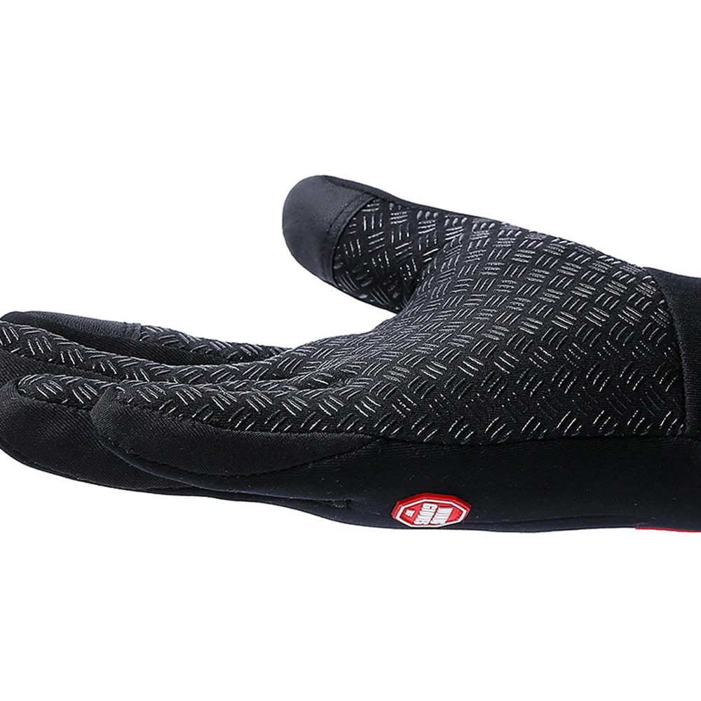 Зимние теплые перчатки для катания на лыжах водонепроницаемые флисовые