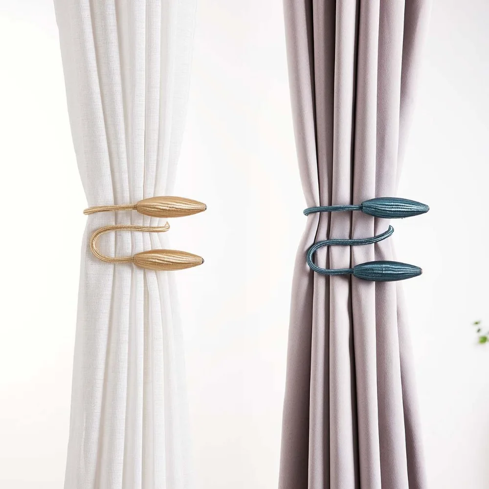 Metal Leaves Curtain Tie Backs Modern Curtain Strap Rope For Bedroom Living Room Curtain Tiebacks Home Decorative Accessories