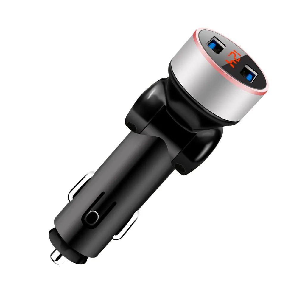 3.1A 5V Dual USB Автомобильное зарядное устройство со светодиодным дисплеем