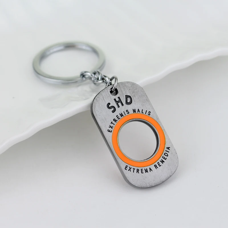 

Dongsheng ювелирное изделие PS4 игра дивизион брелок том Кленси TCTD SHD собачья бирка брелок для мужчин модный автомобильный брелок Chaveiros