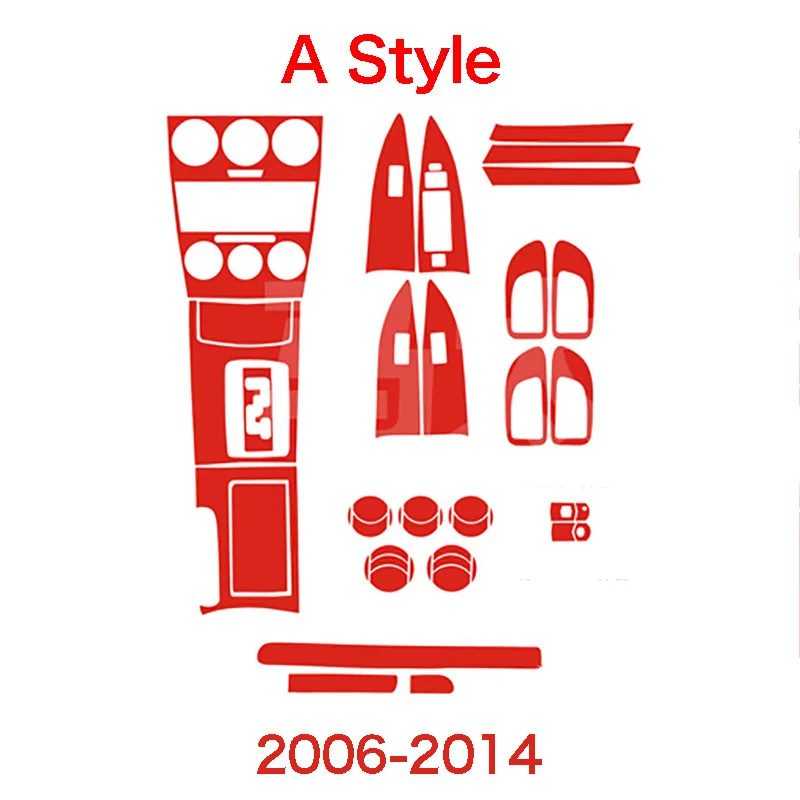 Автомобильный Стайлинг новинка 3D наклейки из углеродного волокна для интерьера