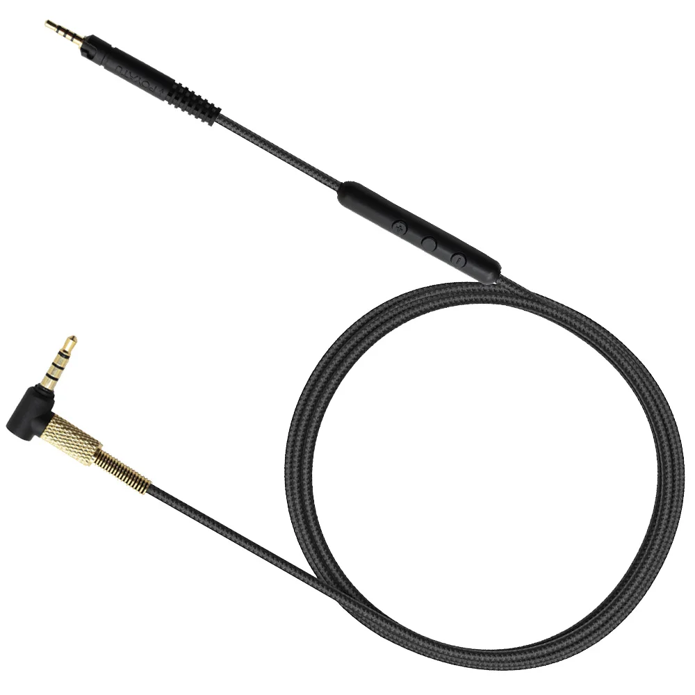 Cable para auriculares Sennheiser HD569, HD579, HD559, HD 599, Cable de repuesto de actualización con micrófono remoto para iPhone, iPod y Android